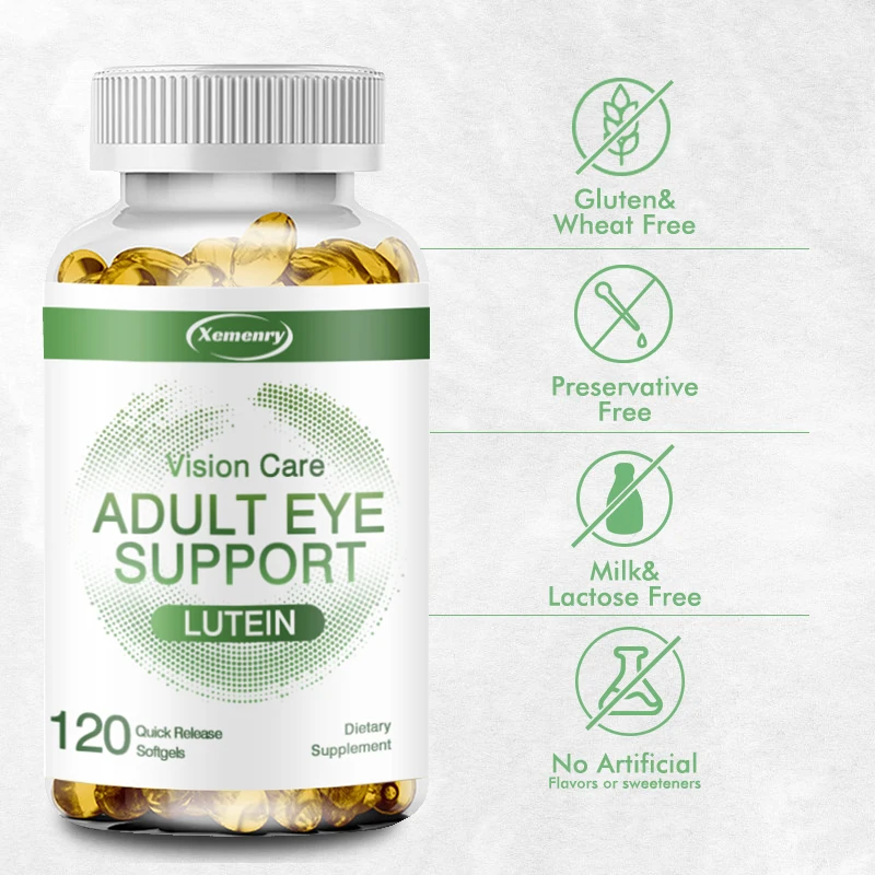 Lutein Capsules - Supports Eye Health, Promotes Vision Health, Antioxidant, Improves Dry Eyes, Relieves Eye Fatigue, Non-GMO
Lutein Capsules - Supports Eye Health, Promotes Vision Health, Antioxidant, Improves Dry Eyes, Relieves Eye Fatigue, Non-GMO