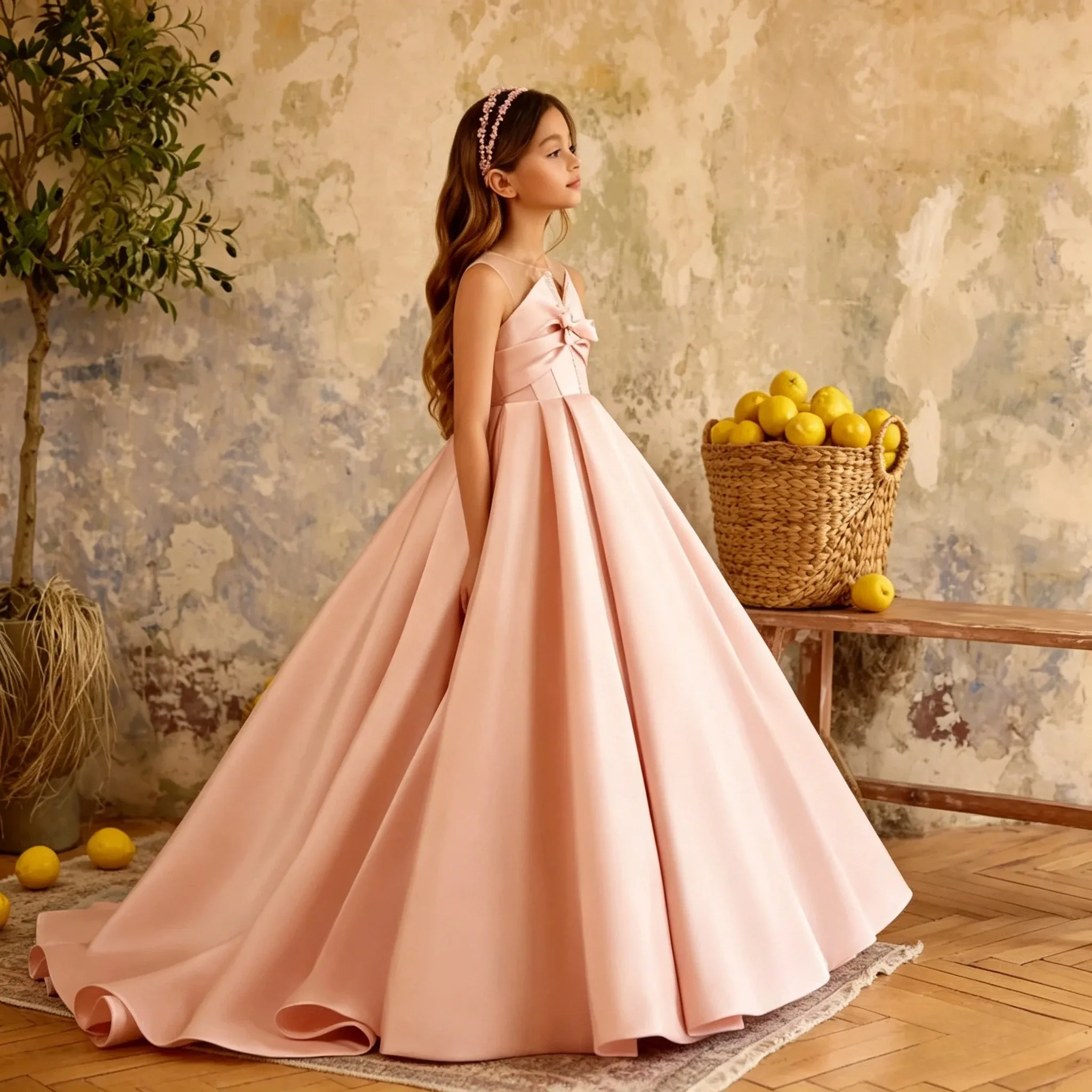 Customized Elegant children’s party flower girl dress, belted bow dress, girl’s satin trailing tutu dress, wedding, prom, party
Customized Elegant children’s party flower girl dress, belted bow dress, girl’s satin trailing tutu dress, wedding, prom, party
