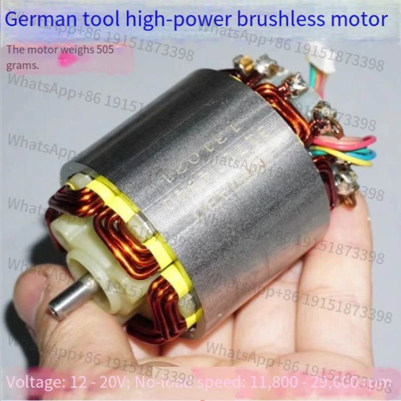 German tool neodymium strong magnetic inner rotor high speed brushless motor 12-18V1000W high power brushless motor
German tool neodymium strong magnetic inner rotor high speed brushless motor 12-18V1000W high power brushless motor