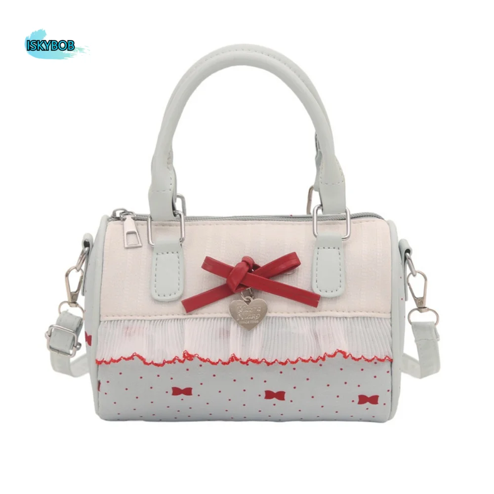 Zipper Polka Dot Boston Handbag Waterproof Single Shoulder Crossbody Bowling Bag Korean Style Bow Small Square Bag School
Zipper Polka Dot Boston Handbag Waterproof Single Shoulder Crossbody Bowling Bag Korean Style Bow Small Square Bag School