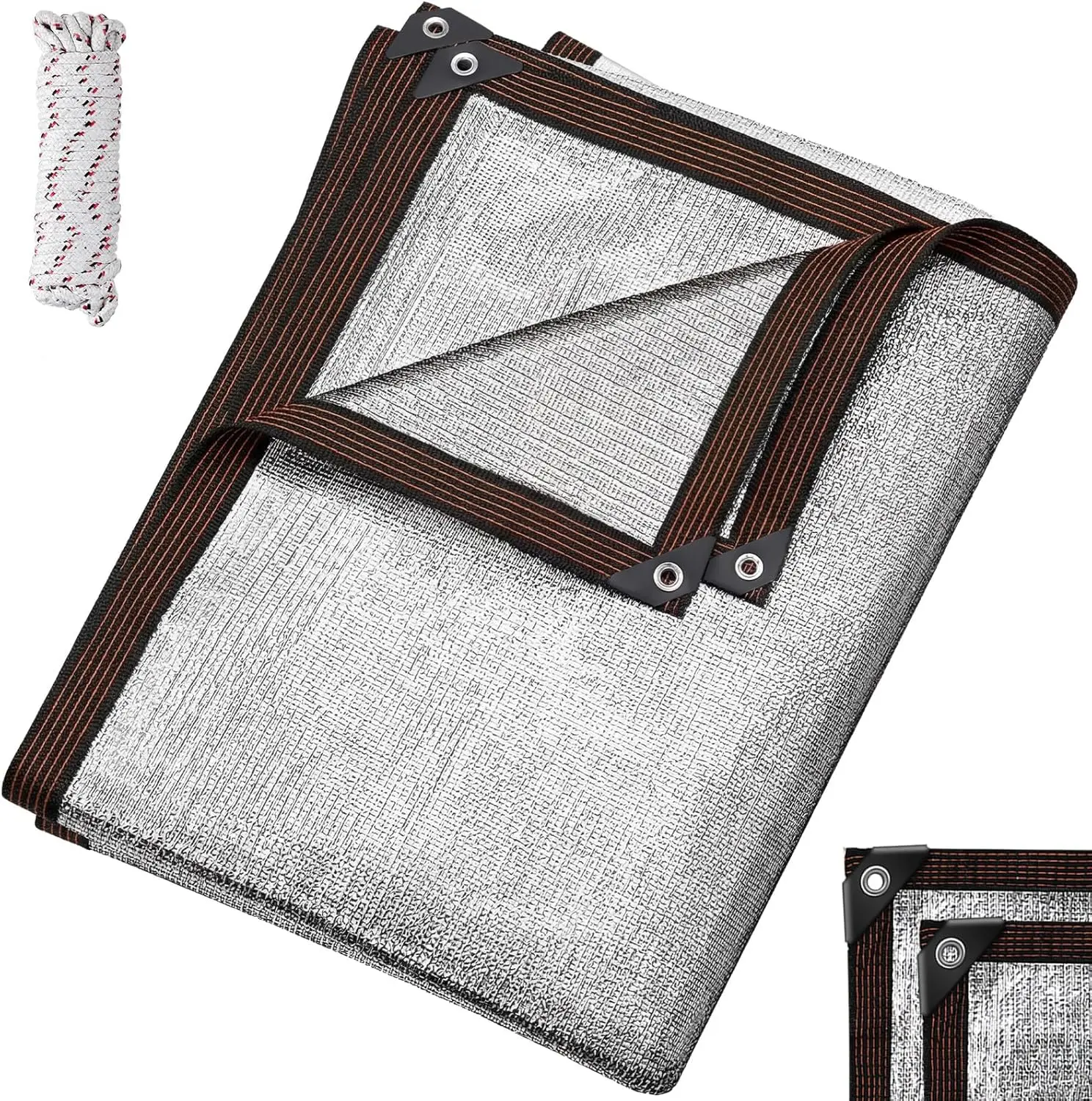 1 Set Aluminum Shade Cloth 10 x 14 ft Reflective 70% Aluminum Cloth Silver Heat Reflective Tarp for Car Garden Outdoor Pergol
1 Set Aluminum Shade Cloth 10 x 14 ft Reflective 70% Aluminum Cloth Silver Heat Reflective Tarp for Car Garden Outdoor Pergol