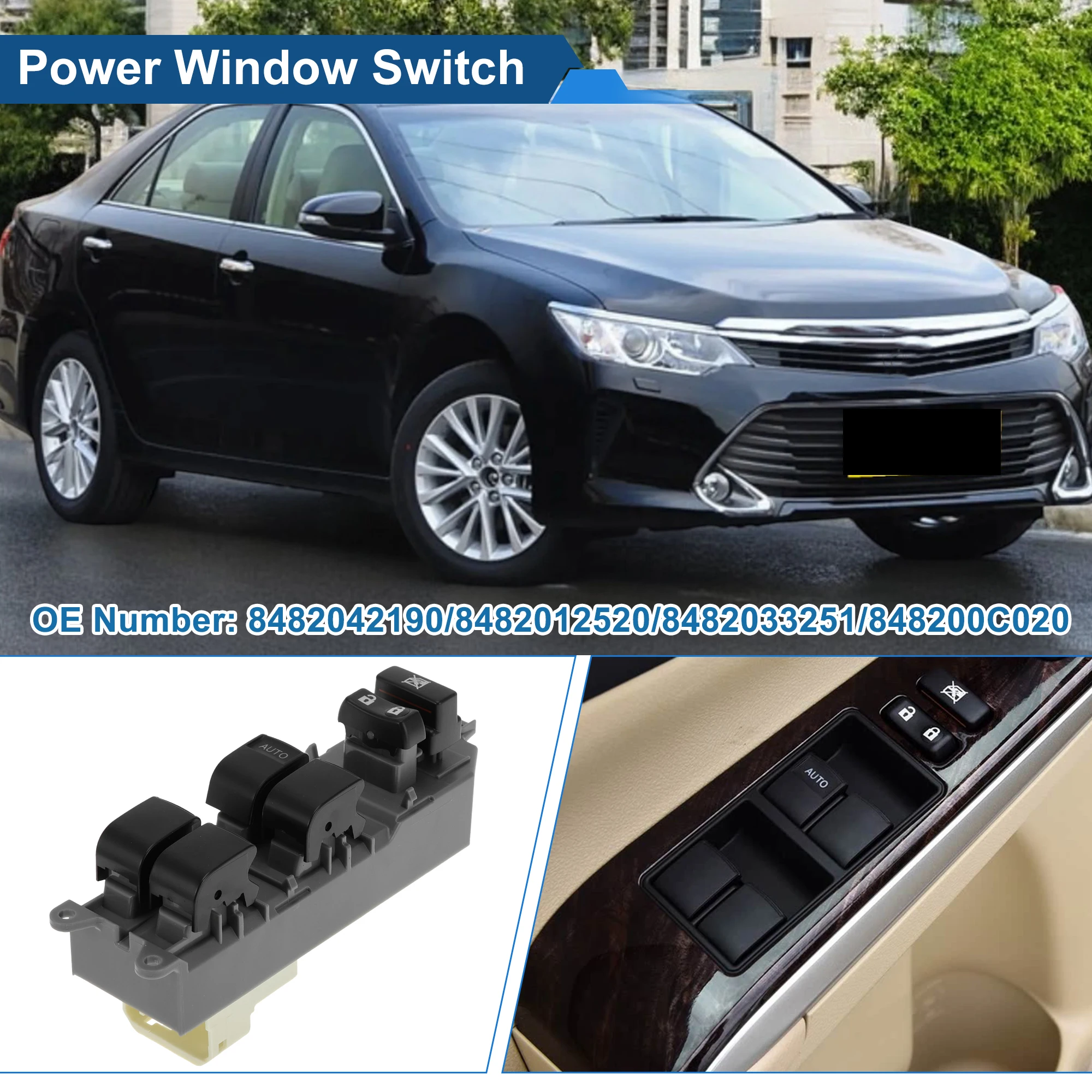 UXCELL передний левый переключатель стеклоподъемника со стороны водителя для Toyota Camry 07-17 No 8482042190
UXCELL передний левый переключатель стеклоподъемника со стороны водителя для Toyota Camry 07-17 No 8482042190