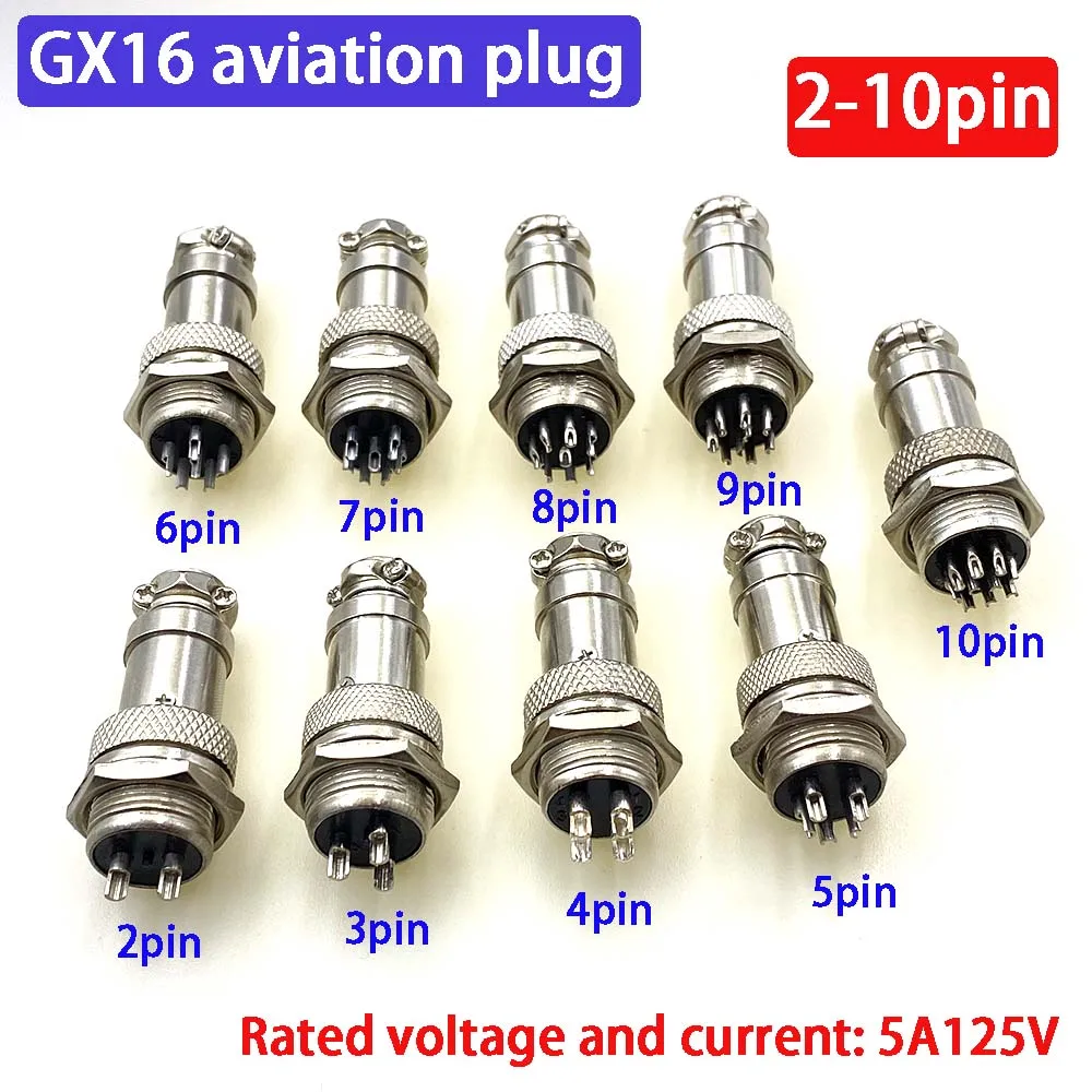 Male-Female Connector GX16 Metal Aviation Socket Coupler2/3/4/5/6/7/8/9 Core Pin Electric Cable Terminal Fixed Butt Mobile Type
Male-Female Connector GX16 Metal Aviation Socket Coupler2/3/4/5/6/7/8/9 Core Pin Electric Cable Terminal Fixed Butt Mobile Type
