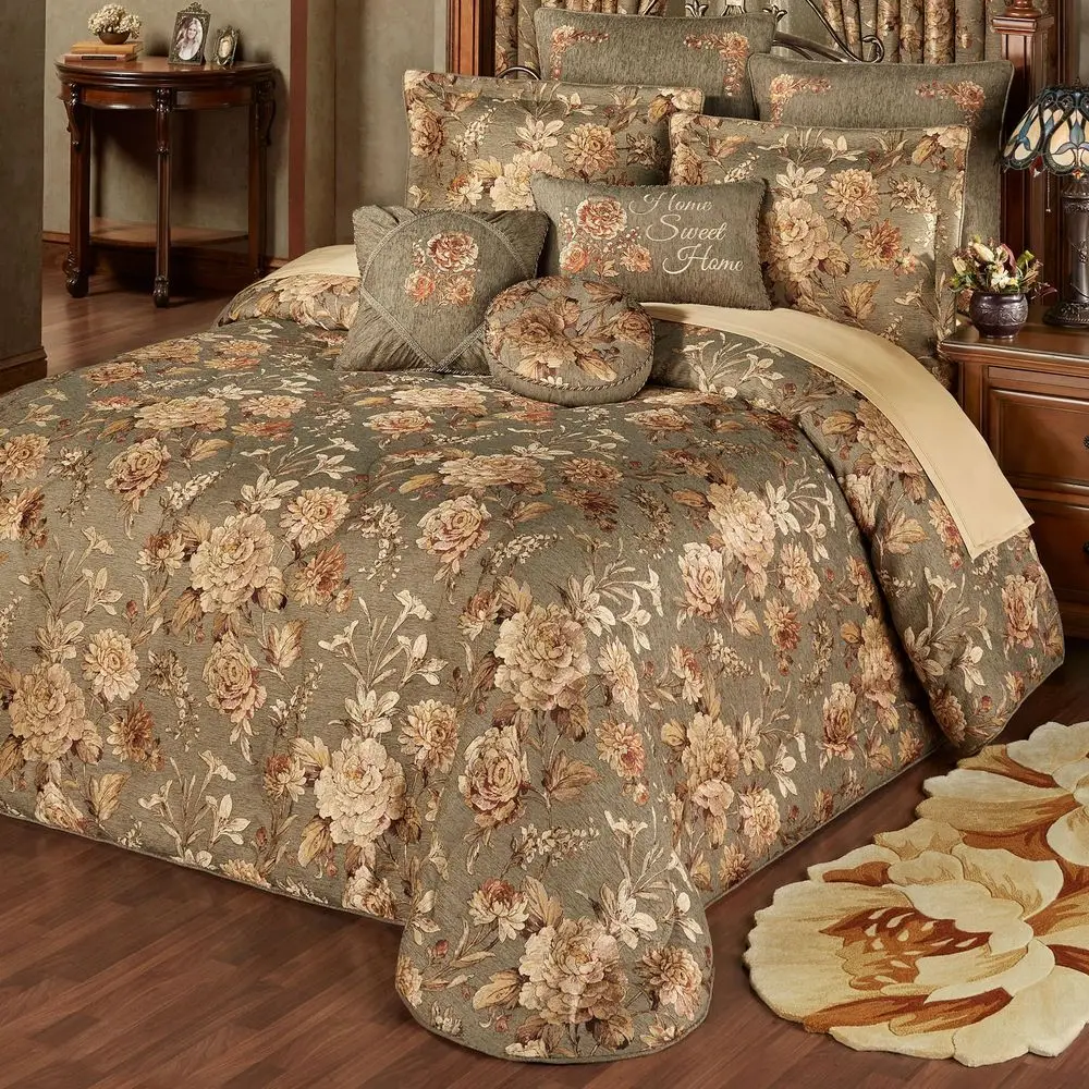 Rhapsody Floral Luxury Bedding 3 Piece Oversized Bedspread Set King Bedspread, 2 King Shams, Sophisticated Flower Woven Rich St
Rhapsody Floral Luxury Bedding 3 Piece Oversized Bedspread Set King Bedspread, 2 King Shams, Sophisticated Flower Woven Rich St