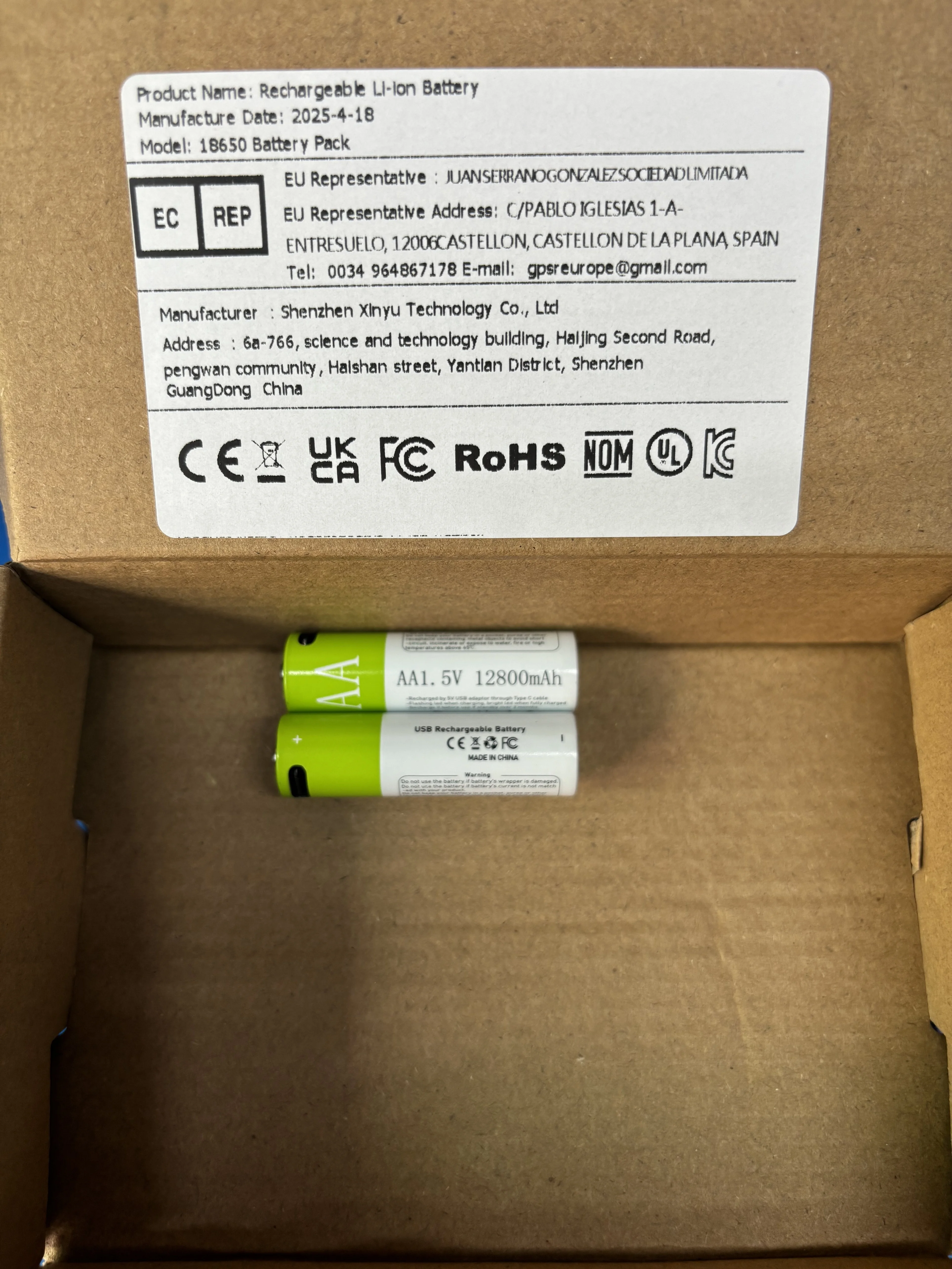 4-40pcs #1.5V AA12800 mAh USB Rechargeable Battery Li-ion Battery For Remote Control Mouse Electric Toy Battery
4-40pcs #1.5V AA12800 mAh USB Rechargeable Battery Li-ion Battery For Remote Control Mouse Electric Toy Battery