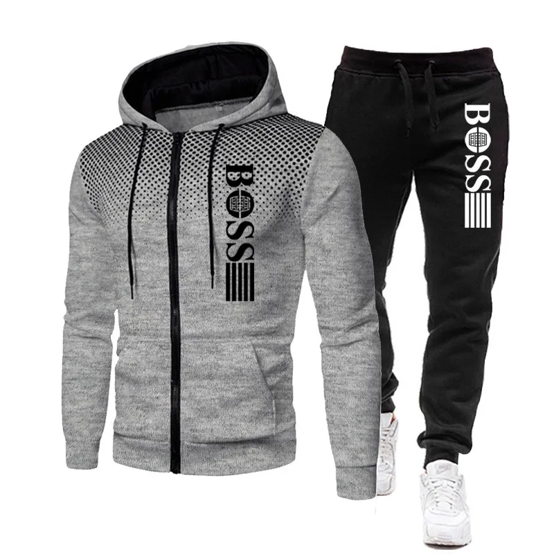 2025 New Men's zippered hoodie + Casual Pants Set for Autumn and Winter fashion Fitness and Warm sportswear Two-piece set
2025 New Men's zippered hoodie + Casual Pants Set for Autumn and Winter fashion Fitness and Warm sportswear Two-piece set