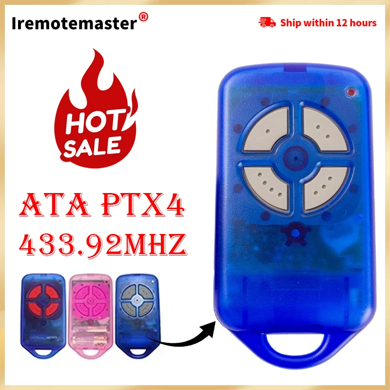 For ATA PTX4 SecuraCode GDO-2v5 2v6 2v7 4v3 4v4 4v5 Remote Control Garage Door Opener 433.92MHz Rolling Code
For ATA PTX4 SecuraCode GDO-2v5 2v6 2v7 4v3 4v4 4v5 Remote Control Garage Door Opener 433.92MHz Rolling Code