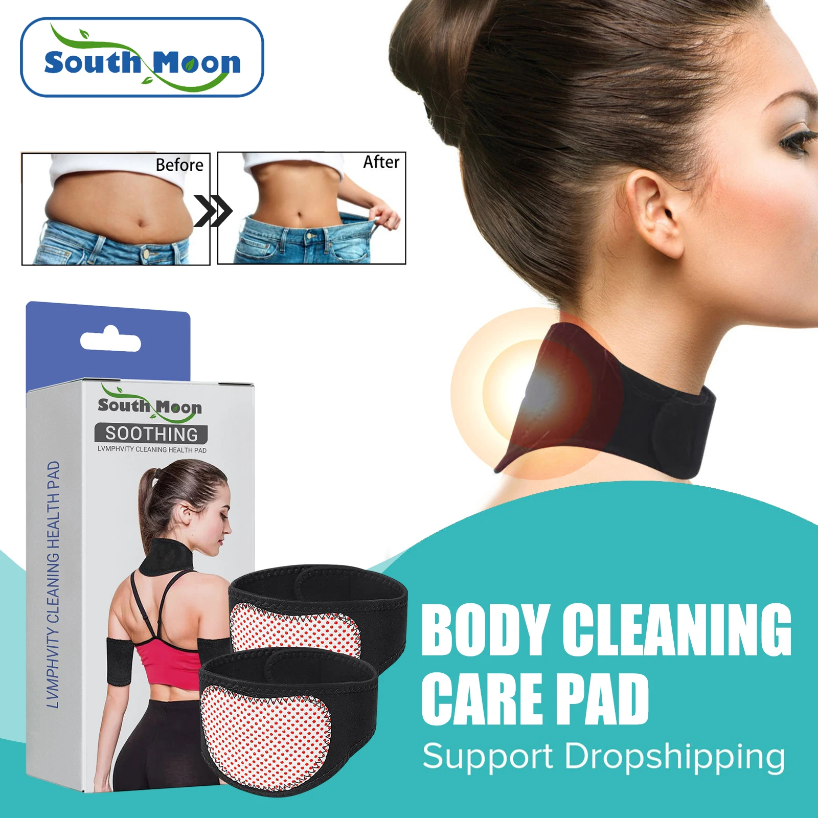 Friming Body Pads Shaping Lymphatic Detox Relief Fatigue Improve Sleep Relaxing Promote Blood Circulation Health Care Neck Strap
Friming Body Pads Shaping Lymphatic Detox Relief Fatigue Improve Sleep Relaxing Promote Blood Circulation Health Care Neck Strap