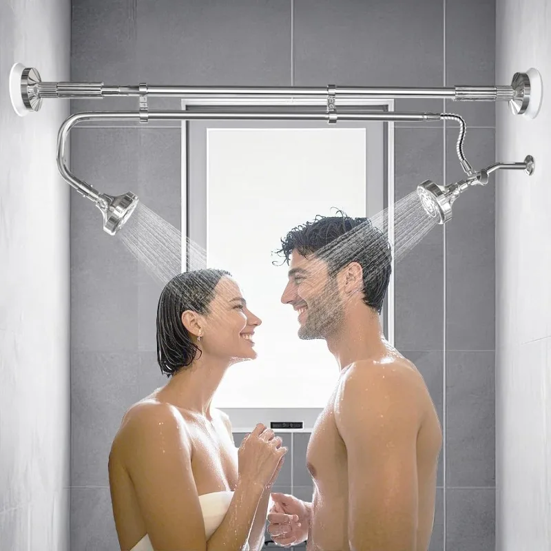 Tandem Shower Heads, Double Shower Head for Couples, Dual Shower Head System for Two People, High Pressure and Adjustable Double
Tandem Shower Heads, Double Shower Head for Couples, Dual Shower Head System for Two People, High Pressure and Adjustable Double