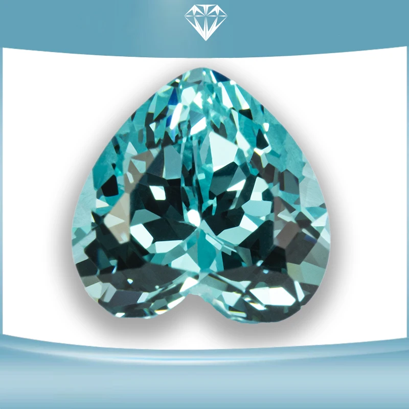 Lab Grown Sapphire Paraiba Heart Shaped VVS1 Charms Diy Advanced Jewelry Accessory Making Materials Selectable AGL Certificate
Lab Grown Sapphire Paraiba Heart Shaped VVS1 Charms Diy Advanced Jewelry Accessory Making Materials Selectable AGL Certificate