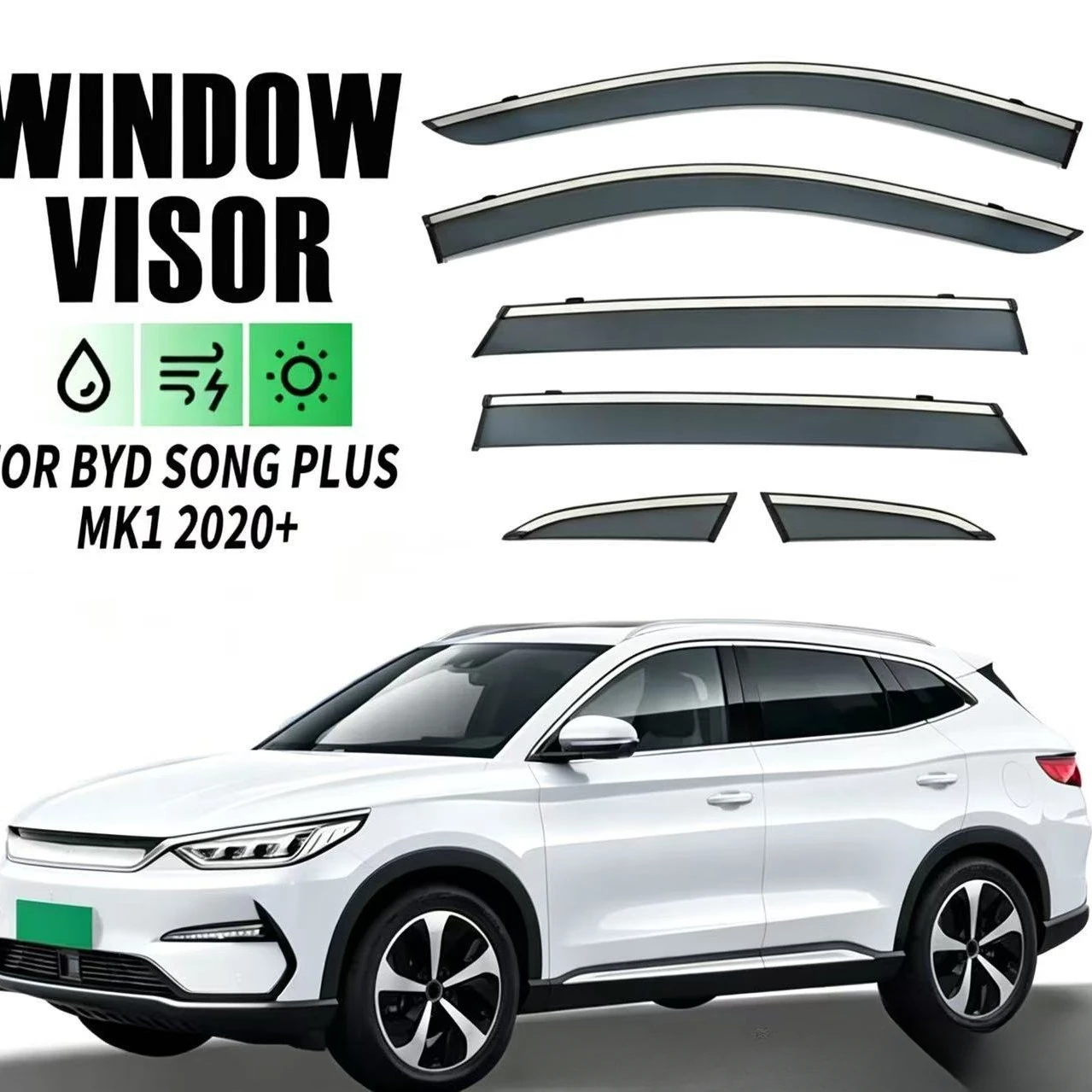 4Pcs & 6Pcs Car Window Visors For BYD Song Plus DM-i Seal U Sealion 6 2021 2022 2023 2024 Wind Sun Rain Visor Car Door Visor
4Pcs & 6Pcs Car Window Visors For BYD Song Plus DM-i Seal U Sealion 6 2021 2022 2023 2024 Wind Sun Rain Visor Car Door Visor