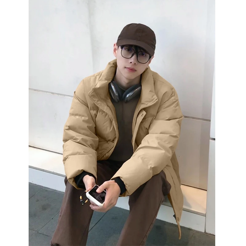 New 2024 Khaki Color Men's down Cotton Jaet Winter Thiened American Retro Bread Sle Double-Sided Outerwear Coat
New 2024 Khaki Color Men's down Cotton Jaet Winter Thiened American Retro Bread Sle Double-Sided Outerwear Coat