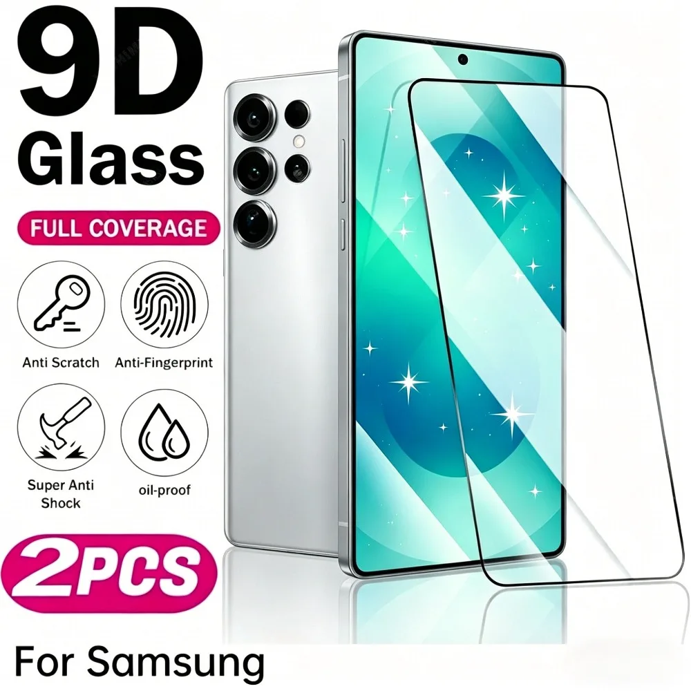 2Pcs Full Cover Screen Protector for Samsung Galaxy S26 S25 S24 Ultra S23 S22 S21 S20 Plus S24 S25 FE 9H Hardness Tempered Glass
2Pcs Full Cover Screen Protector for Samsung Galaxy S26 S25 S24 Ultra S23 S22 S21 S20 Plus S24 S25 FE 9H Hardness Tempered Glass