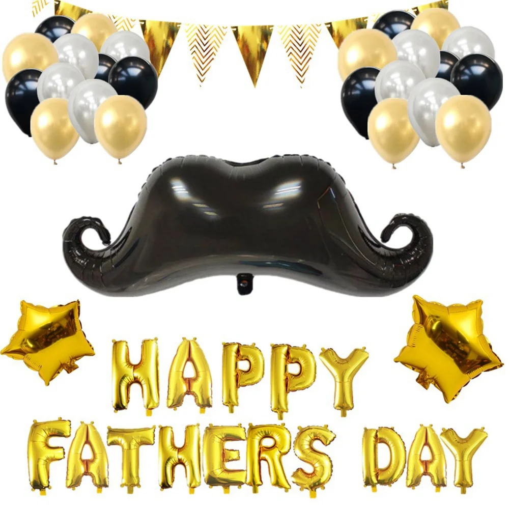 Balloon Decoration Set Aluminum Foil Letters Beard Shaped Balloons For Father'S Day Party Decorations Happy Fathers Day
Balloon Decoration Set Aluminum Foil Letters Beard Shaped Balloons For Father'S Day Party Decorations Happy Fathers Day