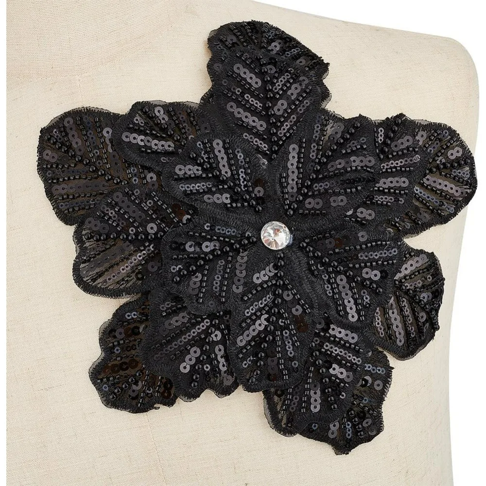 3D Embroidered Floral Appliques Black Floral Sew On Appliques Handmade Sewing Floral Pattern Patches Floral Sew On Patches
3D Embroidered Floral Appliques Black Floral Sew On Appliques Handmade Sewing Floral Pattern Patches Floral Sew On Patches