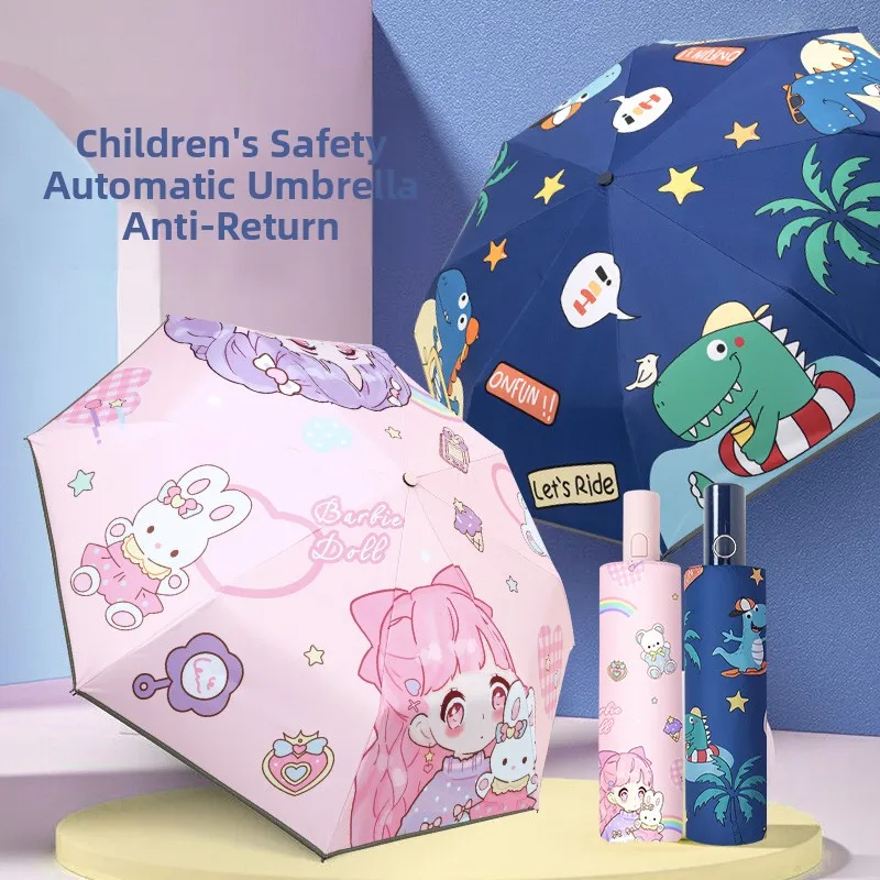 Children's Safety Automatic Anti-Return Umbrella Princess Style Rain And Sunproof School Going Boys Girls Foldable Umbrella
Children's Safety Automatic Anti-Return Umbrella Princess Style Rain And Sunproof School Going Boys Girls Foldable Umbrella