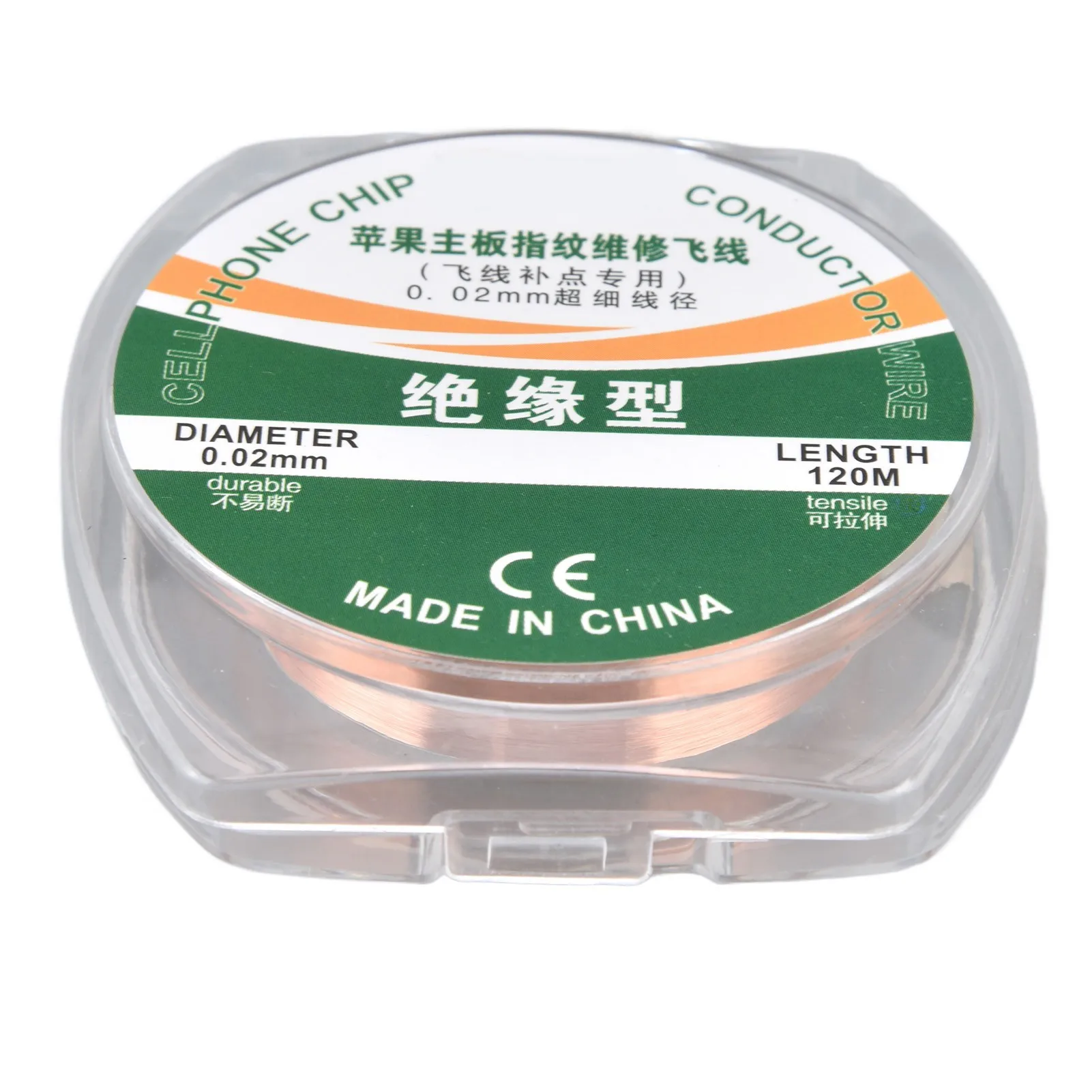 Superfine Jumping Wire Ultra Fine Insulation Type Low Resistance 120m Length Diameter 0.02mm Phone Chip Conduction Wire
Superfine Jumping Wire Ultra Fine Insulation Type Low Resistance 120m Length Diameter 0.02mm Phone Chip Conduction Wire