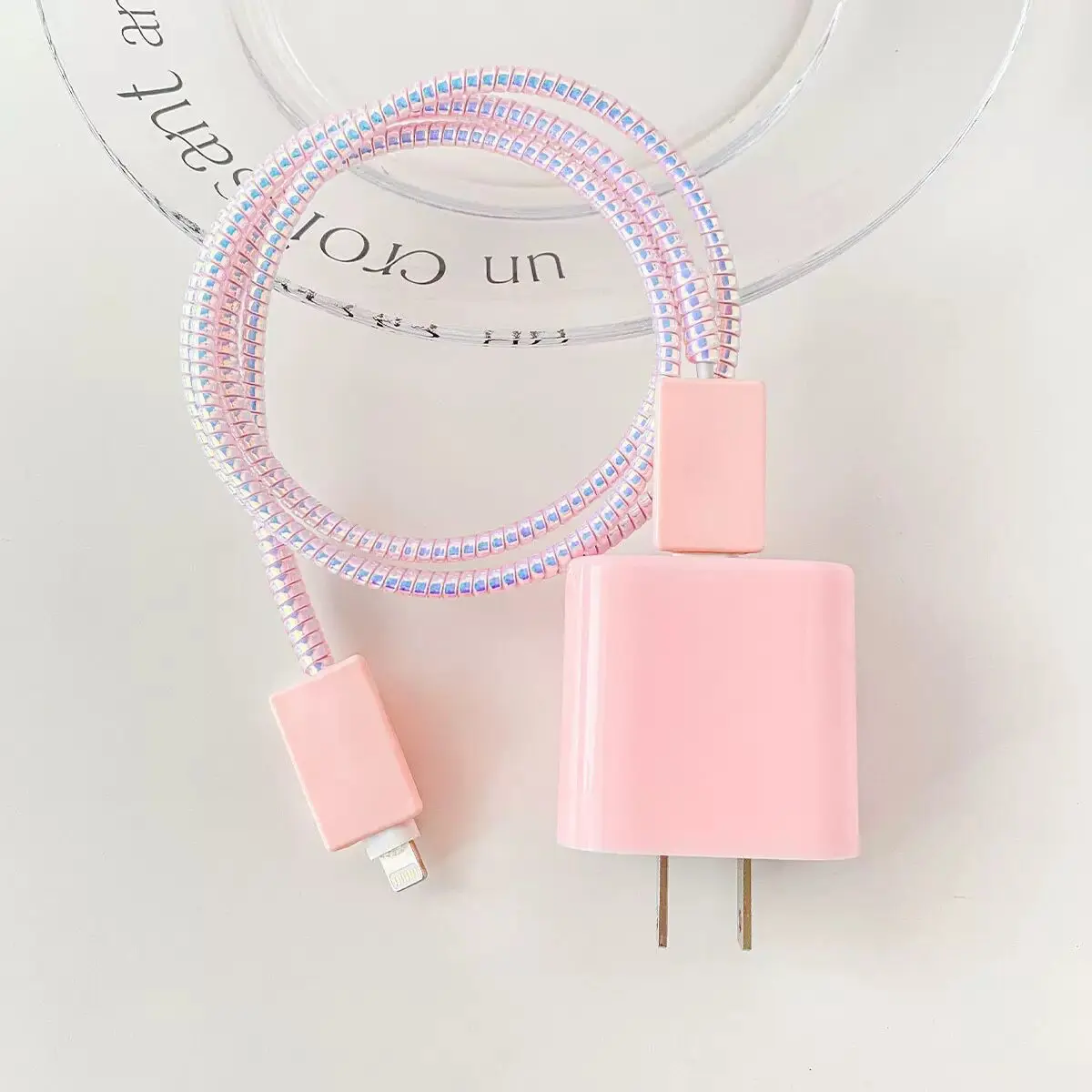 4Pcs/set Cute Cable Winder Set For iPhone 11 12 iPad 18W 20W Data Line Cute Silicone Fast Charger Cable Protector Organizer
4Pcs/set Cute Cable Winder Set For iPhone 11 12 iPad 18W 20W Data Line Cute Silicone Fast Charger Cable Protector Organizer