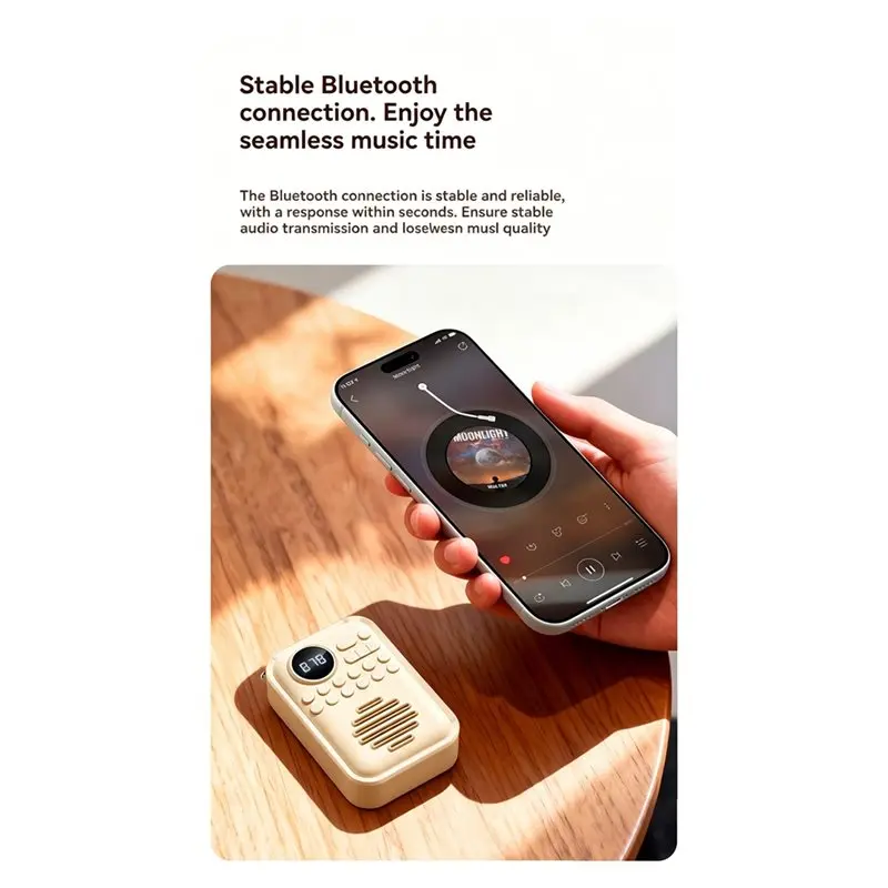 【CYBER MONDAY】Mini FM Radio Wireless Bluetooth Speaker Portable Player Digital Radios Receiver Recevier Rechargeable Support BT
【CYBER MONDAY】Mini FM Radio Wireless Bluetooth Speaker Portable Player Digital Radios Receiver Recevier Rechargeable Support BT