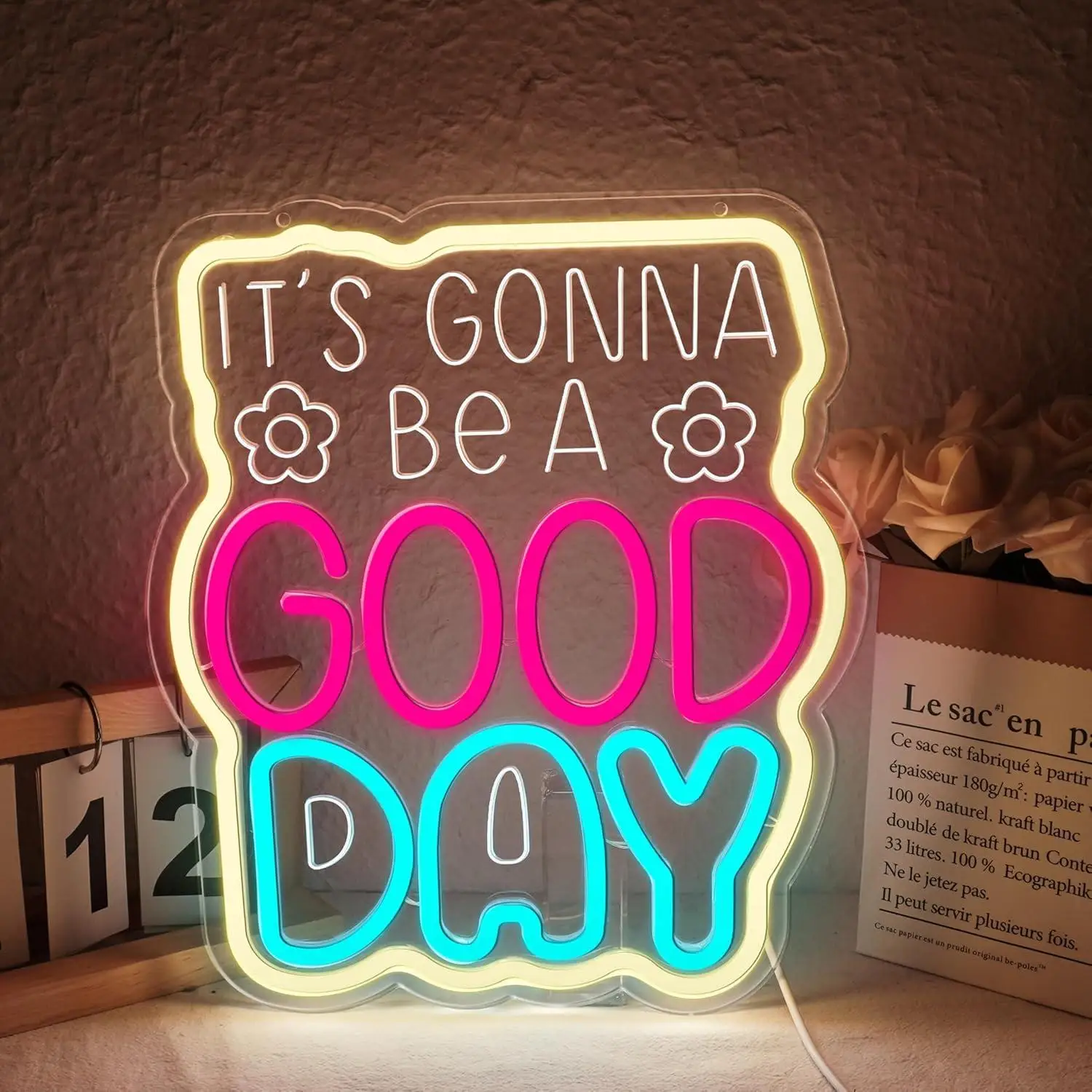 It's Gonna Be A Good Day Neon Signs LED Lights for Living Room Bedroom Playroom Restaurant Bar Pub Club Hotel Party Decorations
It's Gonna Be A Good Day Neon Signs LED Lights for Living Room Bedroom Playroom Restaurant Bar Pub Club Hotel Party Decorations