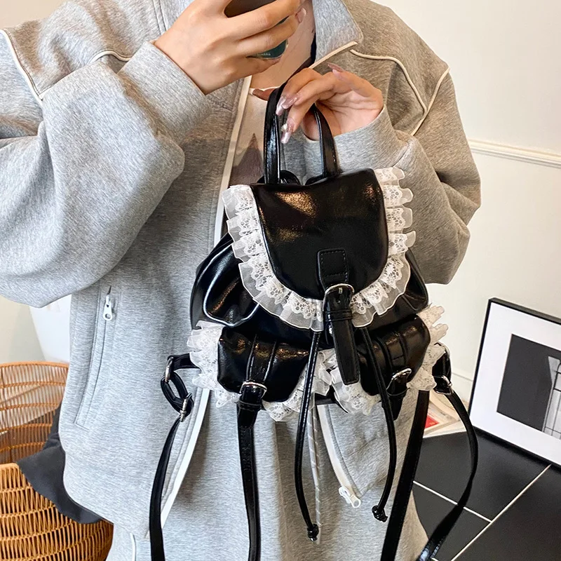 Richme Ballet Style Backpacks Women 2025 Dopamine Fashion Lolita Lace Mochilas Para Mujer Trend Y2K Concise Elegant Bag Female
Richme Ballet Style Backpacks Women 2025 Dopamine Fashion Lolita Lace Mochilas Para Mujer Trend Y2K Concise Elegant Bag Female