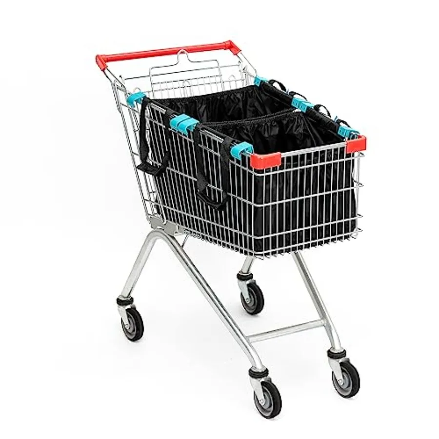 Handy Sandy 3-Pack Reusable Grocery Cart Bags Foldable Shopping Organizers with Universal Cart Clips PE Board Base
Handy Sandy 3-Pack Reusable Grocery Cart Bags Foldable Shopping Organizers with Universal Cart Clips PE Board Base