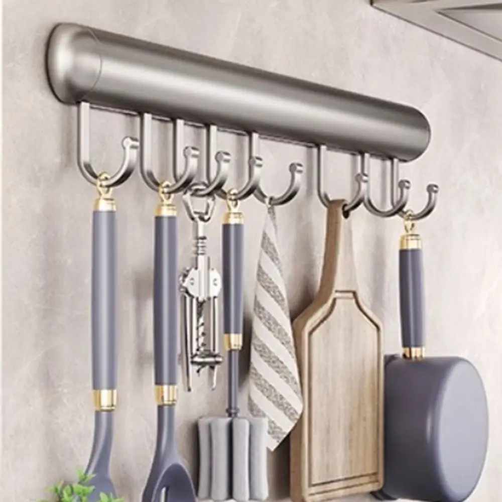 20-50cm Kitchen Hook Rack Space Aluminum Wall Mounted Cabinet Storage Shelf with Movable Hook Black/Grey
20-50cm Kitchen Hook Rack Space Aluminum Wall Mounted Cabinet Storage Shelf with Movable Hook Black/Grey