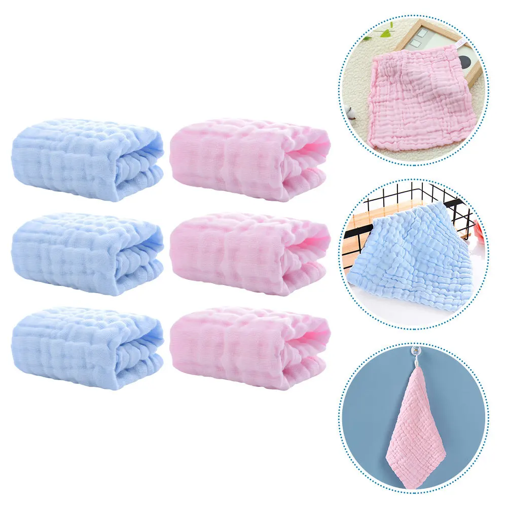 6Pcs Soft Cotton Baby Muslin Washcloths Absorbent Drool Towels Saliva Burp Cloth Baby Hand Towels Newborn Multi-Use Towel 
6Pcs Soft Cotton Baby Muslin Washcloths Absorbent Drool Towels Saliva Burp Cloth Baby Hand Towels Newborn Multi-Use Towel
