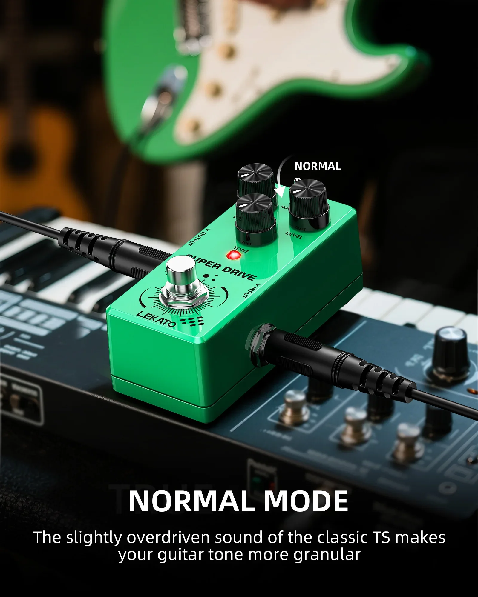 Portable Overdrive Pedal for Live Use-Super/classic Modes, Ts Circuit Inspiration, True Bypass, Perfect for Blues & Rock Genres
Portable Overdrive Pedal for Live Use-Super/classic Modes, Ts Circuit Inspiration, True Bypass, Perfect for Blues & Rock Genres