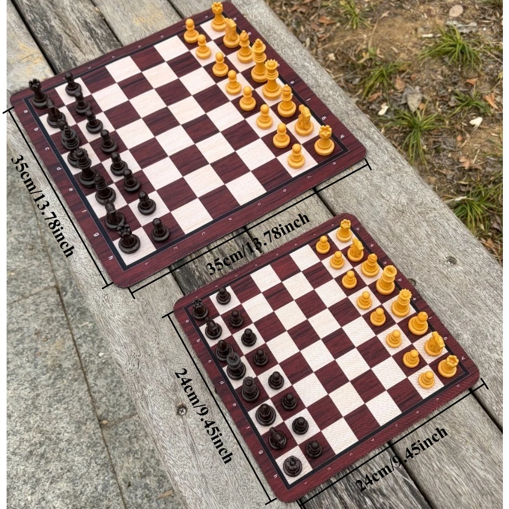 35CM/24CM Chess Sets, Two Models, Chessboard Set: A Chessboard + 32 Chess Pieces for Family Gatherings and Party Game Night
35CM/24CM Chess Sets, Two Models, Chessboard Set: A Chessboard + 32 Chess Pieces for Family Gatherings and Party Game Night