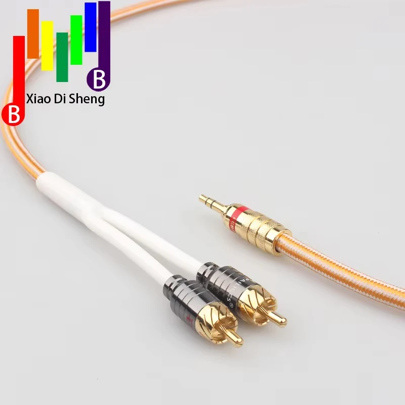 XCCSEE RCA silver plated cable 2rca to 3.5 audio cable jack for DVD amplifier of home cinema 3.5 to 2rca auxiliary cable
XCCSEE RCA silver plated cable 2rca to 3.5 audio cable jack for DVD amplifier of home cinema 3.5 to 2rca auxiliary cable