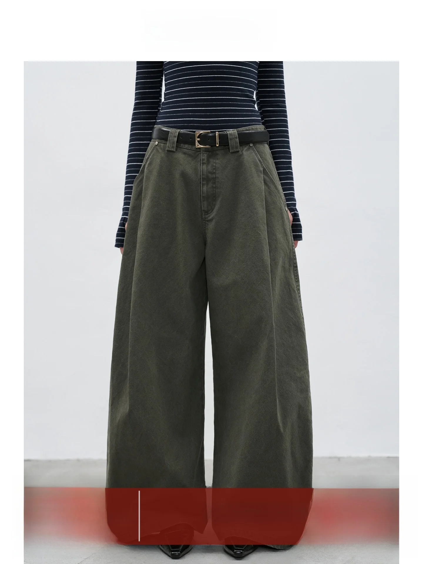 EIGHTHMONTH American Sle Loose Wide Leg Casual Pants Women's Slimming Drapey Vintage Long Trousers Military een
EIGHTHMONTH American Sle Loose Wide Leg Casual Pants Women's Slimming Drapey Vintage Long Trousers Military een