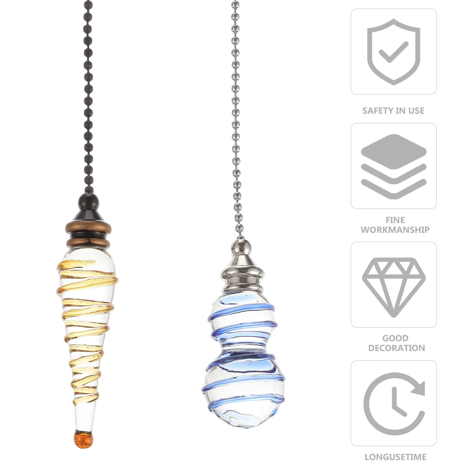 2Pcs Crystal Fan Light Pull Chain Decorative Hanging Pendant Lamp for Ceiling Decor Chandelier Decoration Elegant
2Pcs Crystal Fan Light Pull Chain Decorative Hanging Pendant Lamp for Ceiling Decor Chandelier Decoration Elegant