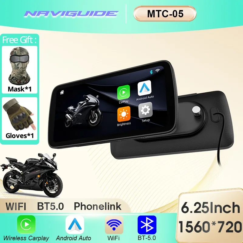 NAVIGUIDE MTC-05 6,25 "Мотоцикл GPS WiFi MOTO Аксессуары для навигации Водонепроницаемый экран Carplay Портативный Android Auto
NAVIGUIDE MTC-05 6,25 "Мотоцикл GPS WiFi MOTO Аксессуары для навигации Водонепроницаемый экран Carplay Портативный Android Auto