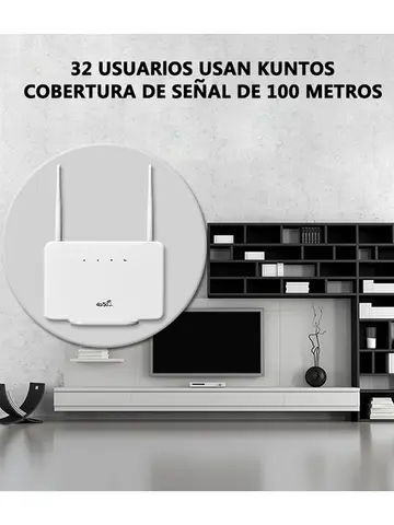 Router WiFi Router 4G da 300 Mbps Modem wireless Antenna esterna con slot per scheda SIM Spina UE Connessione Internet