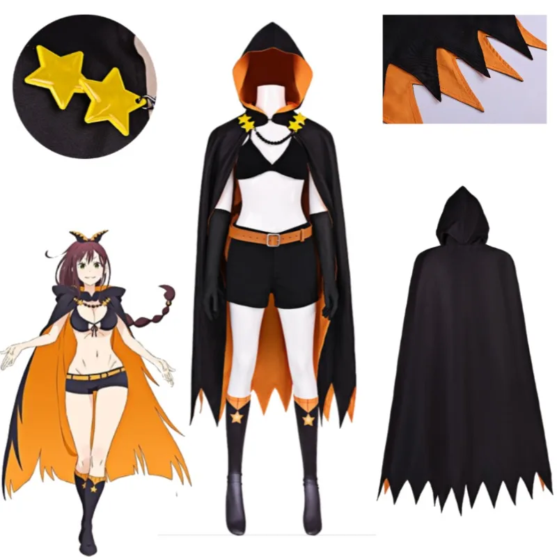 ReZero Shaula Cosplay Costume Tight Fighting Suit Hooded Cloak Belt Harness Boots Scorpion Theme Outfit For Women Convention
ReZero Shaula Cosplay Costume Tight Fighting Suit Hooded Cloak Belt Harness Boots Scorpion Theme Outfit For Women Convention