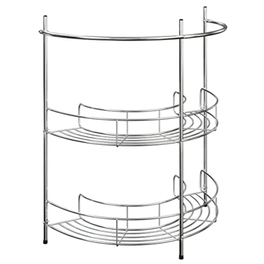 Pedestal Sink Organizer - Compact Under the Sink Rack with 2 Storage Shelves and Towel Holder - Space Saving Bathroom Storage b
Pedestal Sink Organizer - Compact Under the Sink Rack with 2 Storage Shelves and Towel Holder - Space Saving Bathroom Storage b