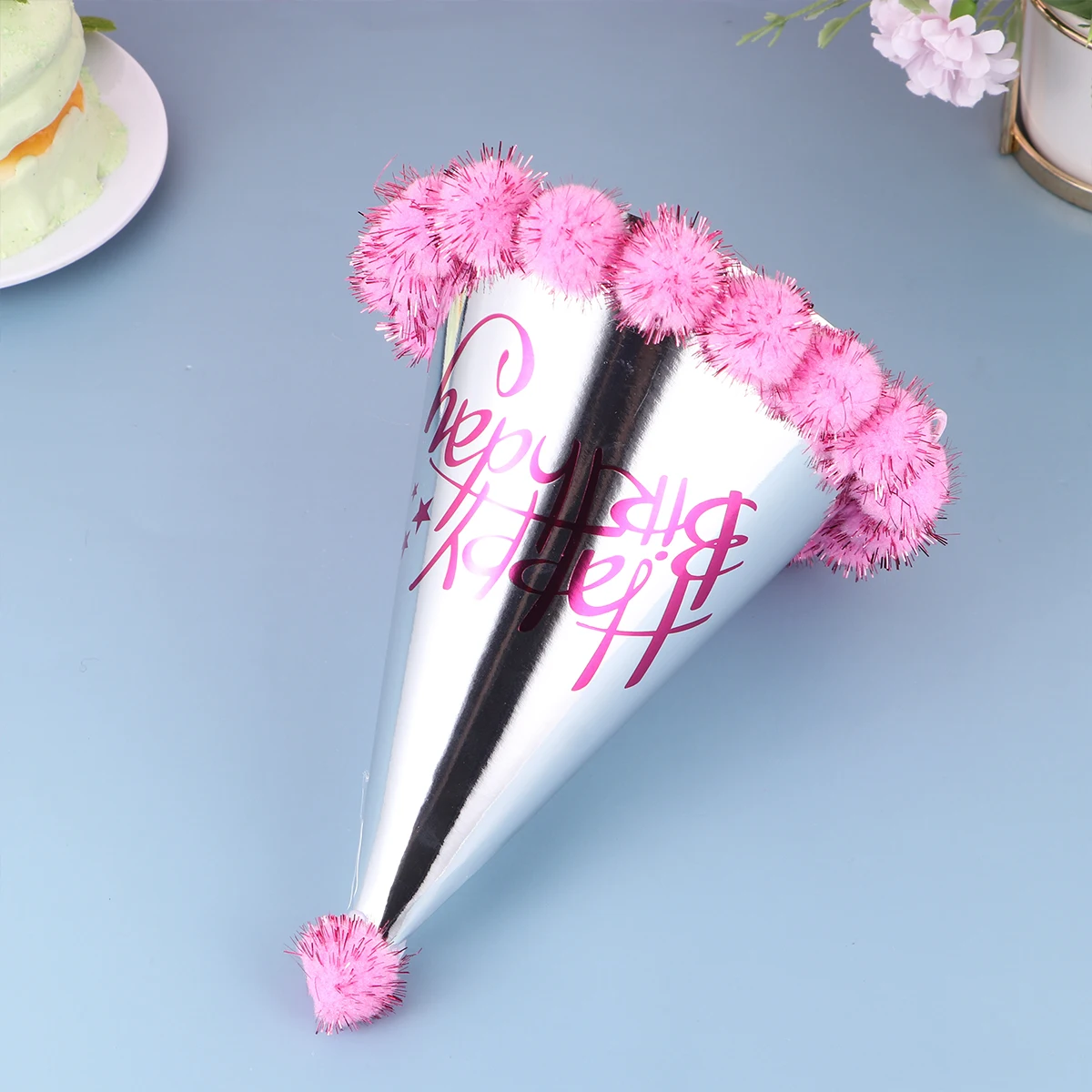 5 Pcs Birthday Party Paper Hat Holiday Hats Pompon Badge Letter Printing Design Cap
5 Pcs Birthday Party Paper Hat Holiday Hats Pompon Badge Letter Printing Design Cap