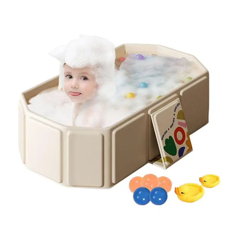Toddler Bath Tub Foldable Baby Bath Portable Shower Basin Includes 5 Balls 2 Ducks Water Toy For Kids 0-8 Years Old Boys Girls
Toddler Bath Tub Foldable Baby Bath Portable Shower Basin Includes 5 Balls 2 Ducks Water Toy For Kids 0-8 Years Old Boys Girls