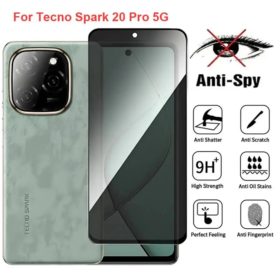 Spark 20 Kj8anti Spy Privacy Tempered Glass Screen Protector Compatible For Tecno Spark20 Pro 5G Phone Film
Spark 20 Kj8anti Spy Privacy Tempered Glass Screen Protector Compatible For Tecno Spark20 Pro 5G Phone Film
