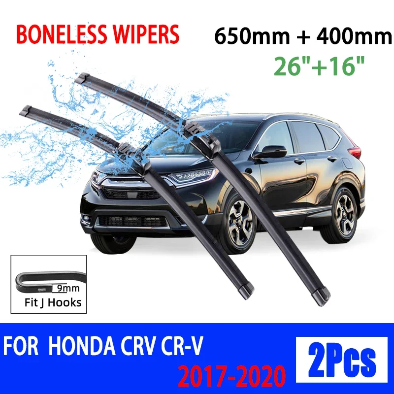 For Honda CRV CR-V 2017-2020 Car Front Wiper U-Shape Soft Rubber Boneless Wiper HD Silent Durable Easy to Install Wiper 26"+16"
For Honda CRV CR-V 2017-2020 Car Front Wiper U-Shape Soft Rubber Boneless Wiper HD Silent Durable Easy to Install Wiper 26"+16"