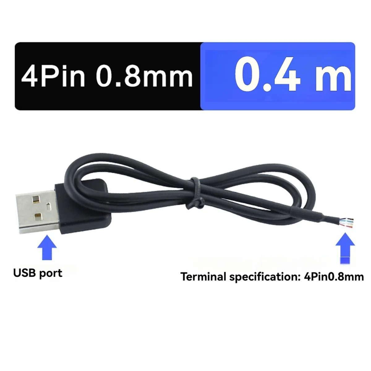 # 521N 5 шт. USB-4-контактный кабель для модулей камеры Кабель для подключения данных модуля камеры 4P 0,8 мм 0,4 м (черный)
# 521N 5 шт. USB-4-контактный кабель для модулей камеры Кабель для подключения данных модуля камеры 4P 0,8 мм 0,4 м (черный)