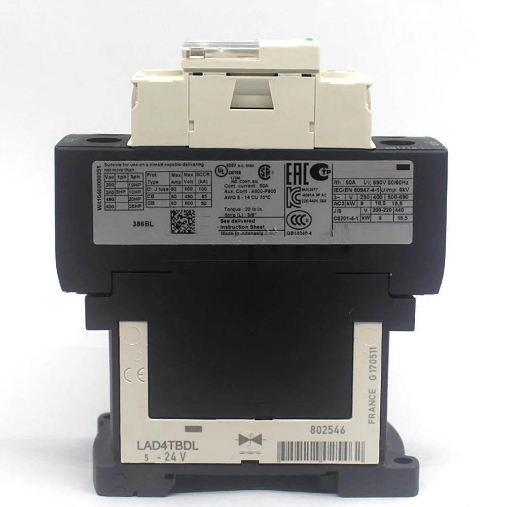 LC1D386BL Contactor 24V DC Works Perfectly