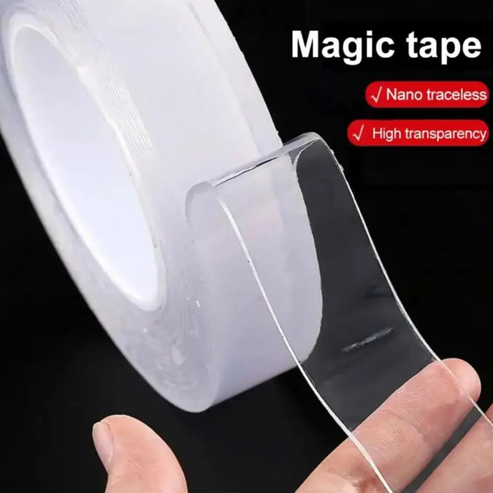1 Roll 300CM Nanometer Tape Waterproof Double Sided Heavy Duty Strong Adhesive Tape Removable Traceless Multipurpose Clear
1 Roll 300CM Nanometer Tape Waterproof Double Sided Heavy Duty Strong Adhesive Tape Removable Traceless Multipurpose Clear