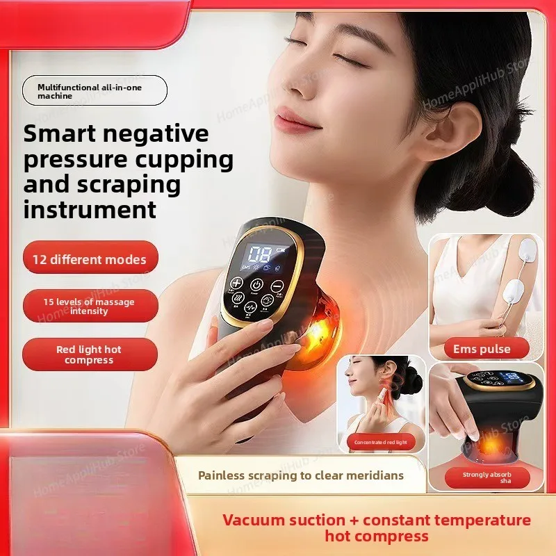 EMS Massage Gua Sha Instrument, Устройство для всасывания банок, Инструмент для вакуумной дыхательной банок, Электрический инструмент Meridian Menu
EMS Massage Gua Sha Instrument, Устройство для всасывания банок, Инструмент для вакуумной дыхательной банок, Электрический инструмент Meridian Menu