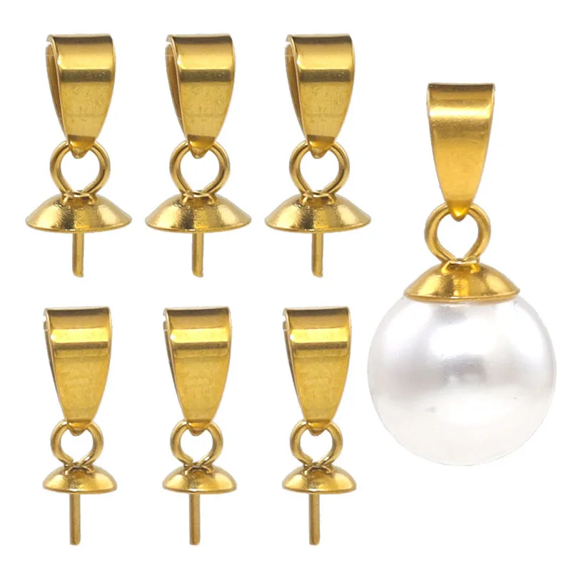 20pcs Stainless Steel Gold Pendant Bails Pearl Holder DIY Jewelry Making Necklace Pendant Findings Handmade Accessories
20pcs Stainless Steel Gold Pendant Bails Pearl Holder DIY Jewelry Making Necklace Pendant Findings Handmade Accessories