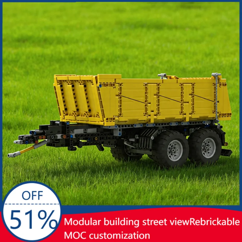 1069 Pcs MOC Dump Trailer Model Display DIY Customize Building Block Technology Assembly Creative Type Toy Kids Birthday Gifts
1069 Pcs MOC Dump Trailer Model Display DIY Customize Building Block Technology Assembly Creative Type Toy Kids Birthday Gifts