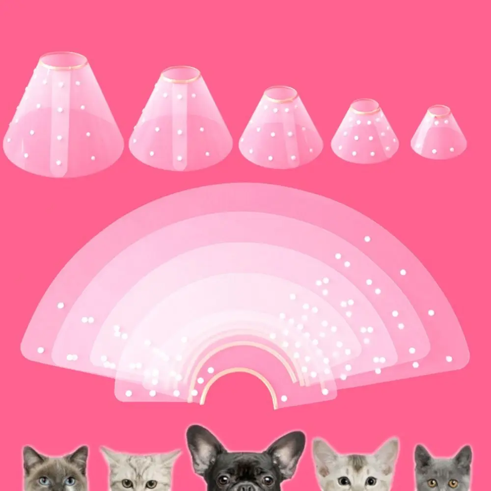 Transparent Cat Recovery Collar Adjustable Anti-licking Cat Elizabethan Collar Anti-bite Plastic Dog Neck Cone Stop Licking
Transparent Cat Recovery Collar Adjustable Anti-licking Cat Elizabethan Collar Anti-bite Plastic Dog Neck Cone Stop Licking