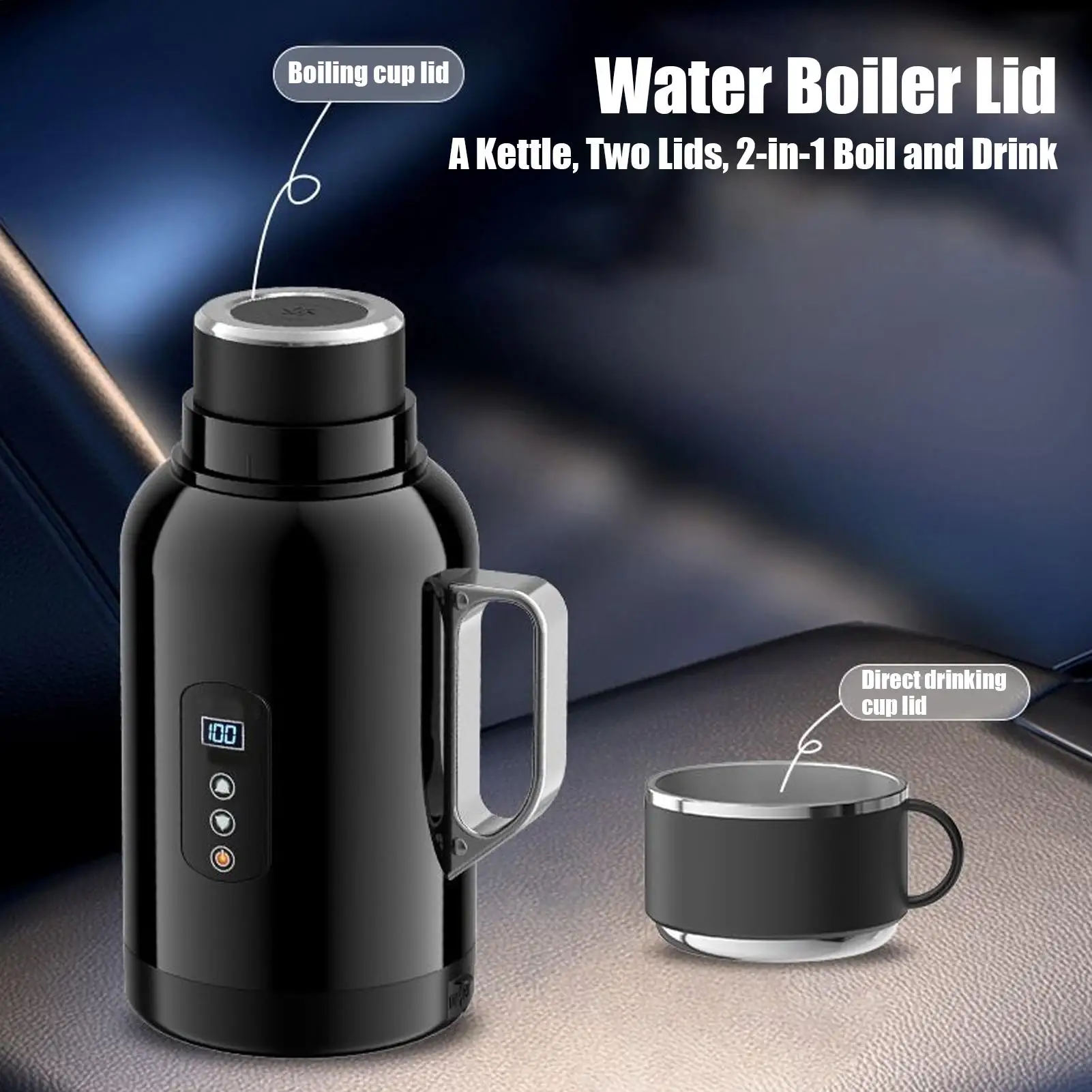 1500ml Car Heating Kettle with Built-in Cup 12/24V Electric Tea Pots Water Warmer Bottle for Trucks Cars Travel
1500ml Car Heating Kettle with Built-in Cup 12/24V Electric Tea Pots Water Warmer Bottle for Trucks Cars Travel