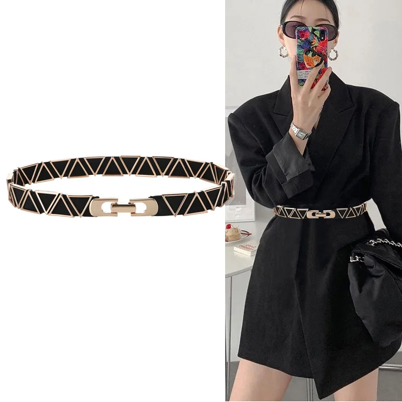 2026 Metal Stretch Ladies Thin Girdle Suit Skirt Shirt Sweater Coat Decoration Waist Fashion Belts for Women Luxury Designer
2026 Metal Stretch Ladies Thin Girdle Suit Skirt Shirt Sweater Coat Decoration Waist Fashion Belts for Women Luxury Designer